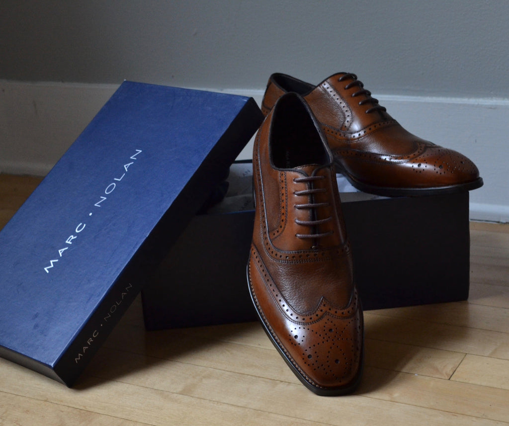 Marc Nolan Shoes Chicago Sawyer Wing Tip Oxford Shoes