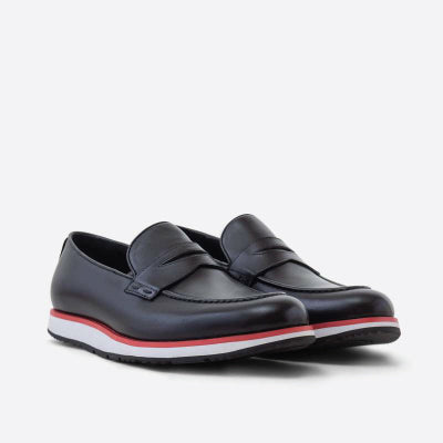 Ace Black Penny Loafers