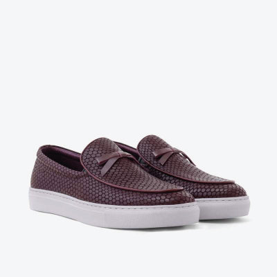 Odell Merlot Belgian Loafers