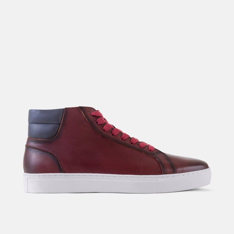 Camden Ruby Red High-Top Sneakers 