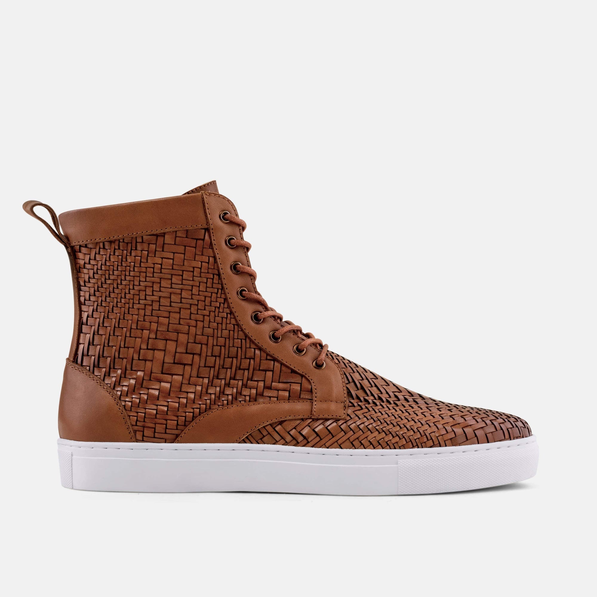 microsuede high top sneakers