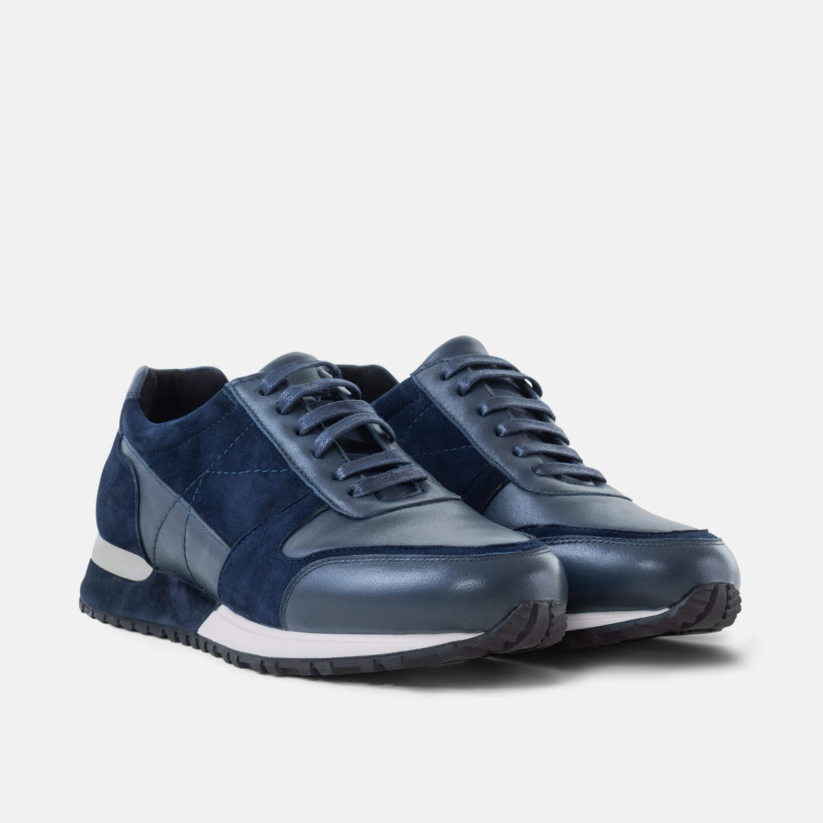 Ash Navy Leather Trainers - Marc Nolan