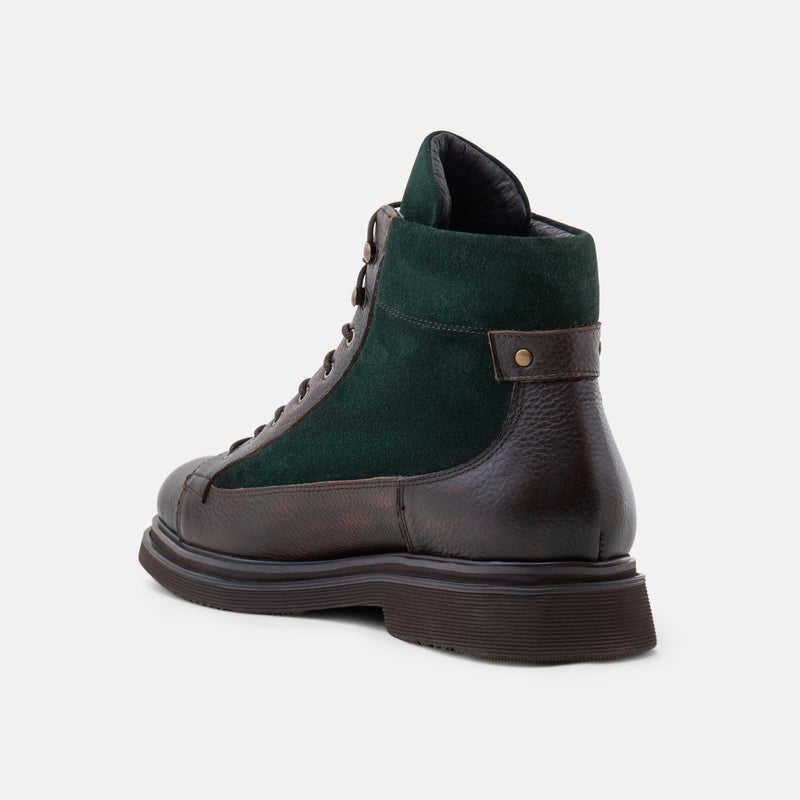 green combat boots