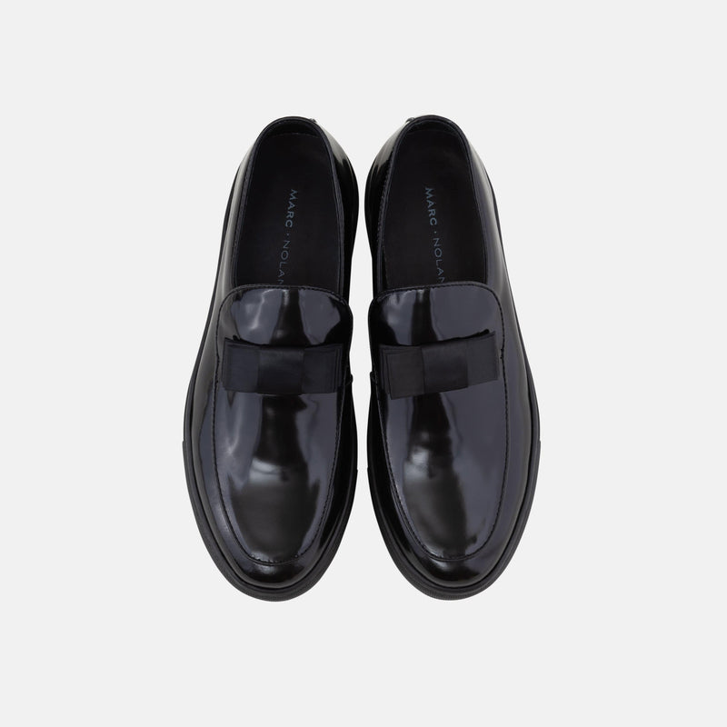 black loafer sneakers
