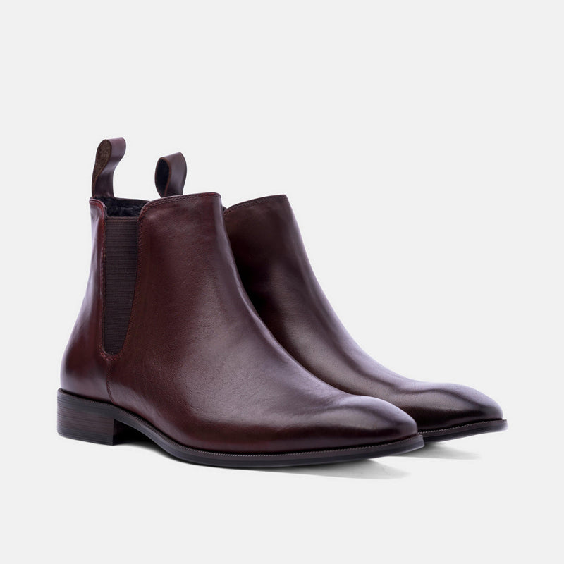 oxblood chelsea boots