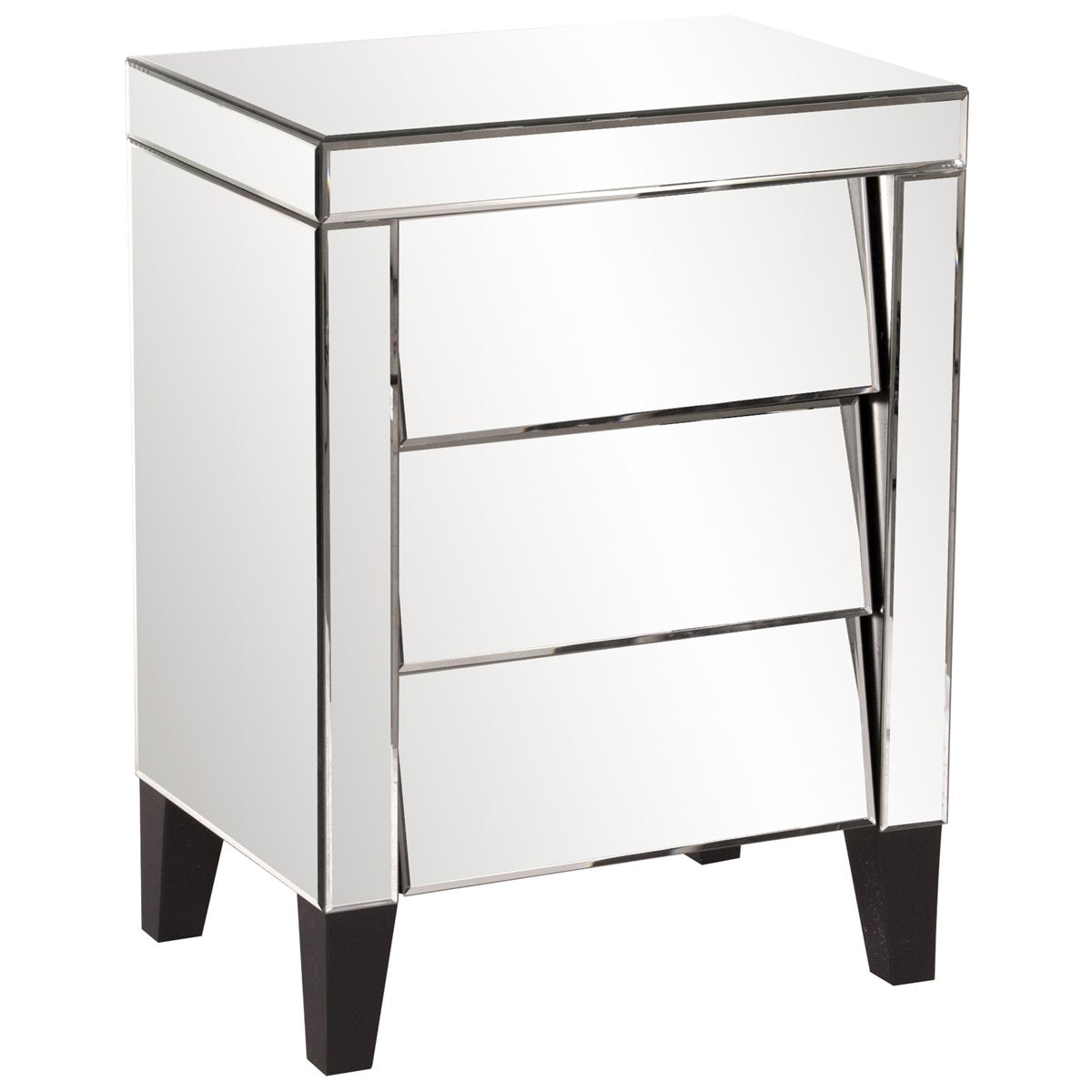 Mirrored 3 Drawer Small Dresser Fratantoni Lifestyles