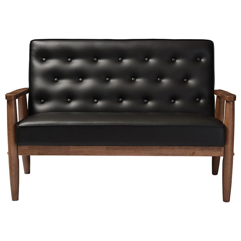 Black Sofas Transitional Sofas Arm Sofas Faux Leather