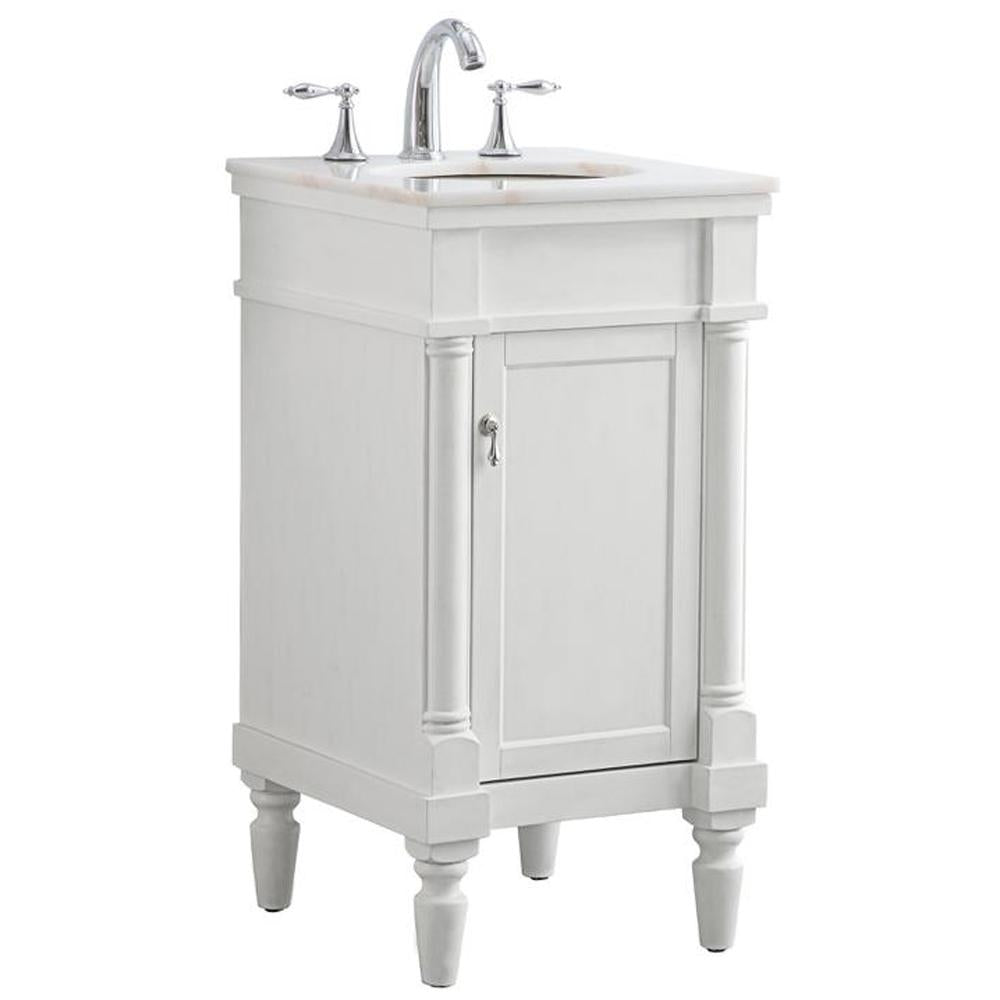 Lexington 18 Inch Single Bathroom Vanity Set White Bathroom Vanities Fratantoni Lifestyles