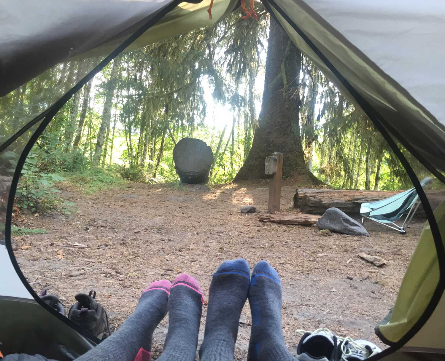 A Couple Sharing a Tent 