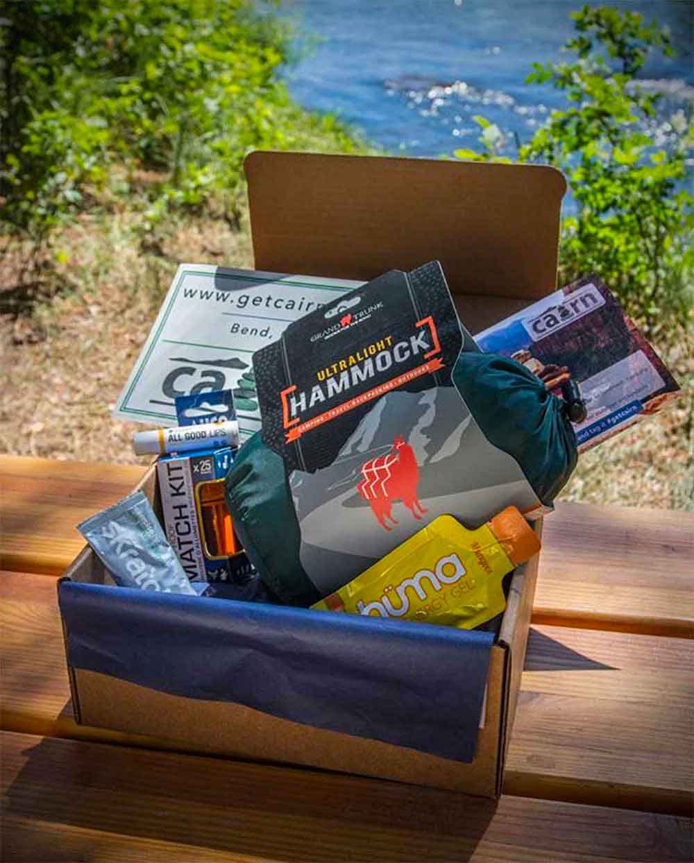 example of the cool outdoor gear that comes in one of Cairns subscription boxes
