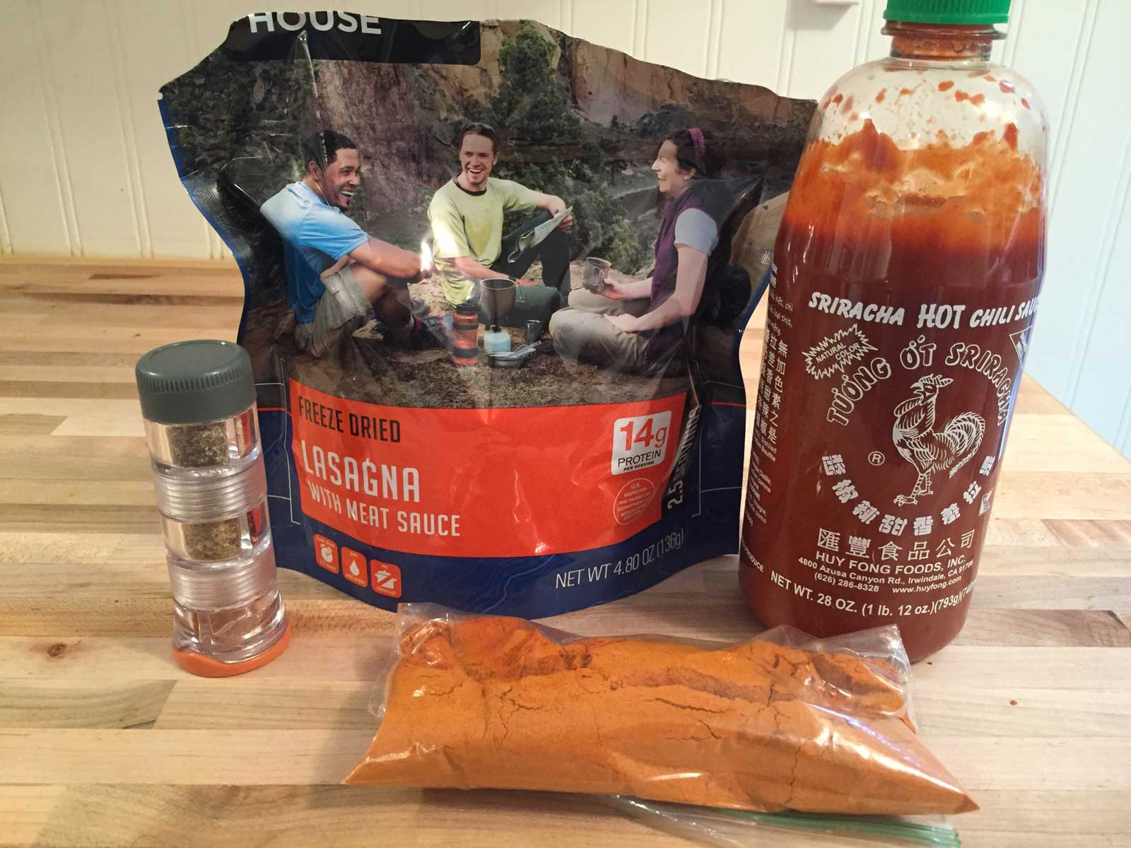 Storing your backpacking Sriracha Powder