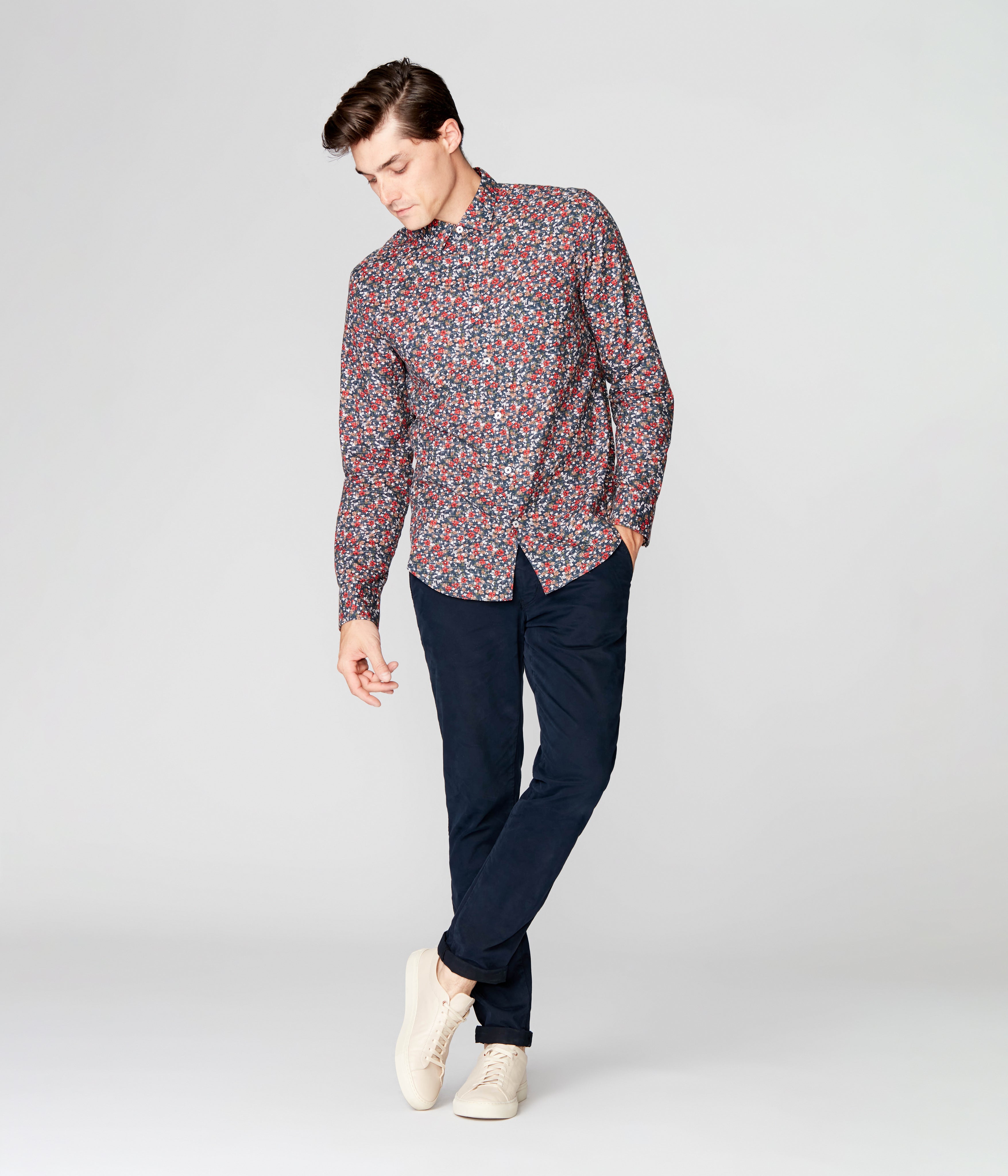 On-Point Print Shirt - Navy Luxembourg Floral