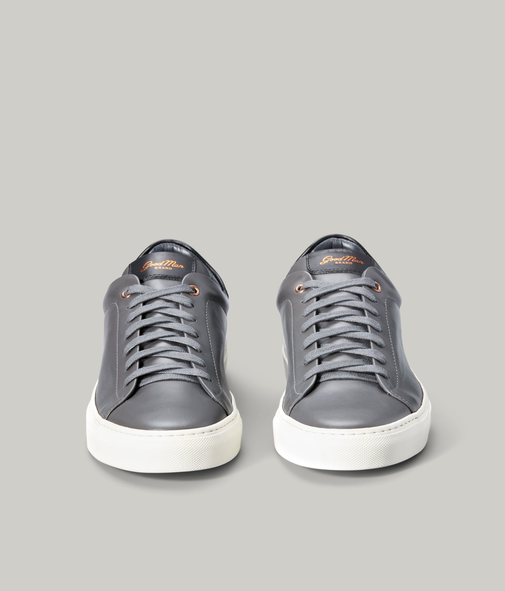 Legend Lo Top Sneaker in Nappa Leather - Charcoal / Black