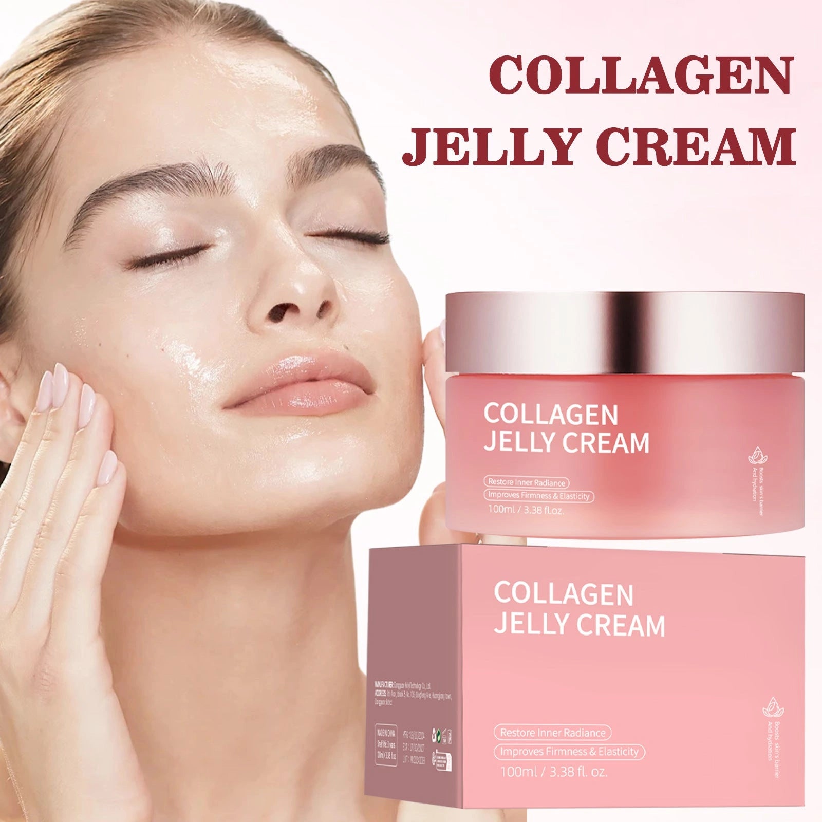 Collagen Jelly Face Cream with Nicotinamide for Moisturising and Brightening