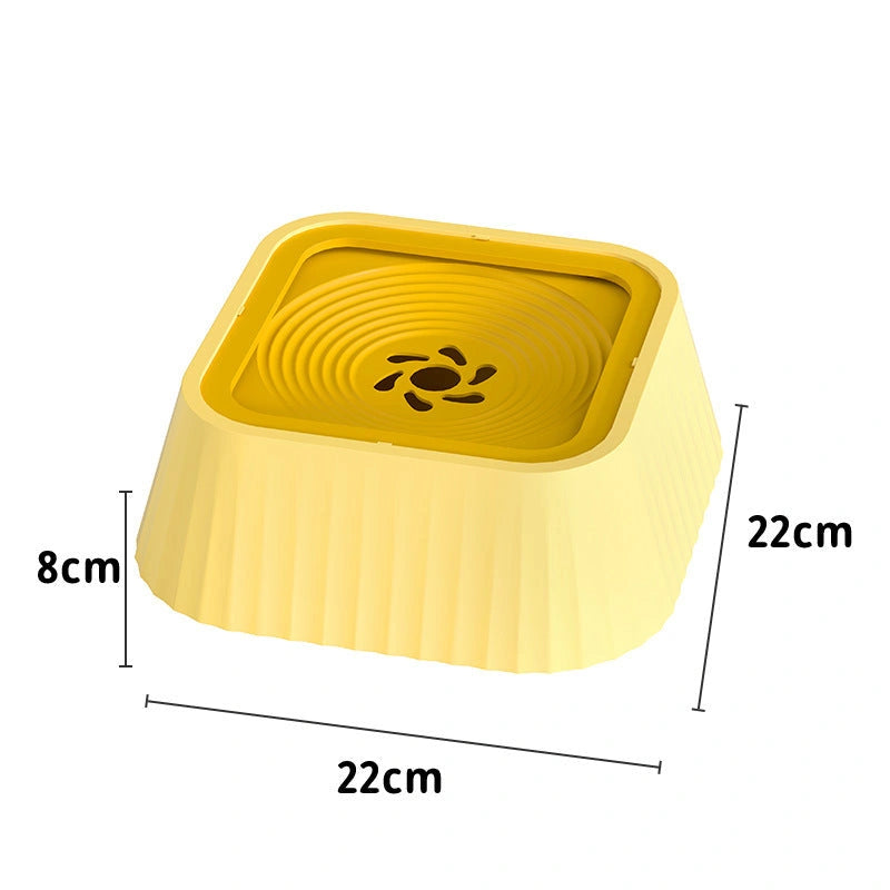 Portable Pet Floating Water Bowl to Prevent Splashing