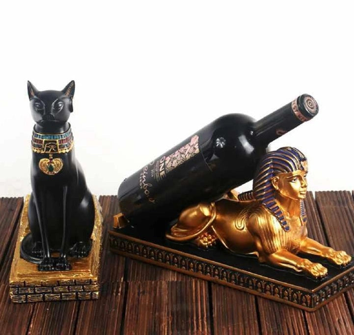 Resin animal-themed wine rack for desktop decoration