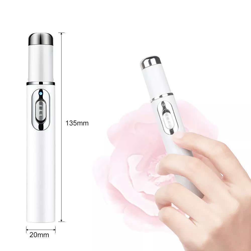 Wrinkle Blemish Pore Acne Scar Remover Pen with 415mm Blue Light Technology