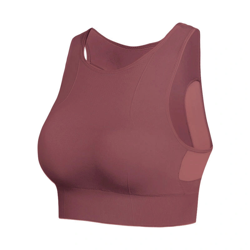 Comfortable No Underwire Mesh Sports Bra