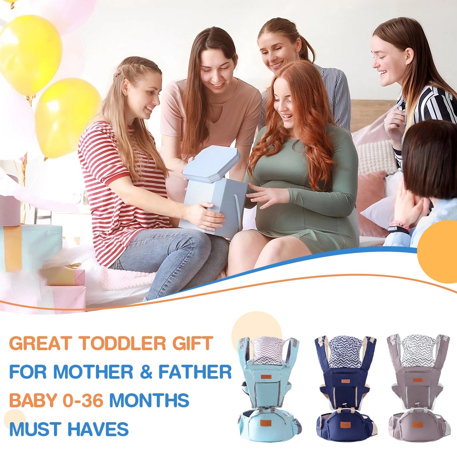 Dual-Purpose Baby Carrier Waist Stool for Newborns and Toddlers