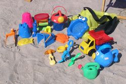mesh bag for beach toys
