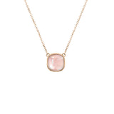 Collier en quartz rose