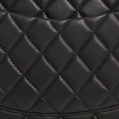 1991 Chanel Black Quilted Satin Vintage Mini Diana Classic Single