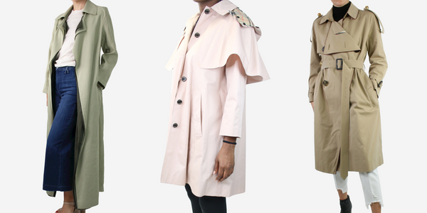 Designer trench coats