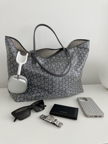 Goyard Saint Louis White Coated Canvas PM Tote Goyard