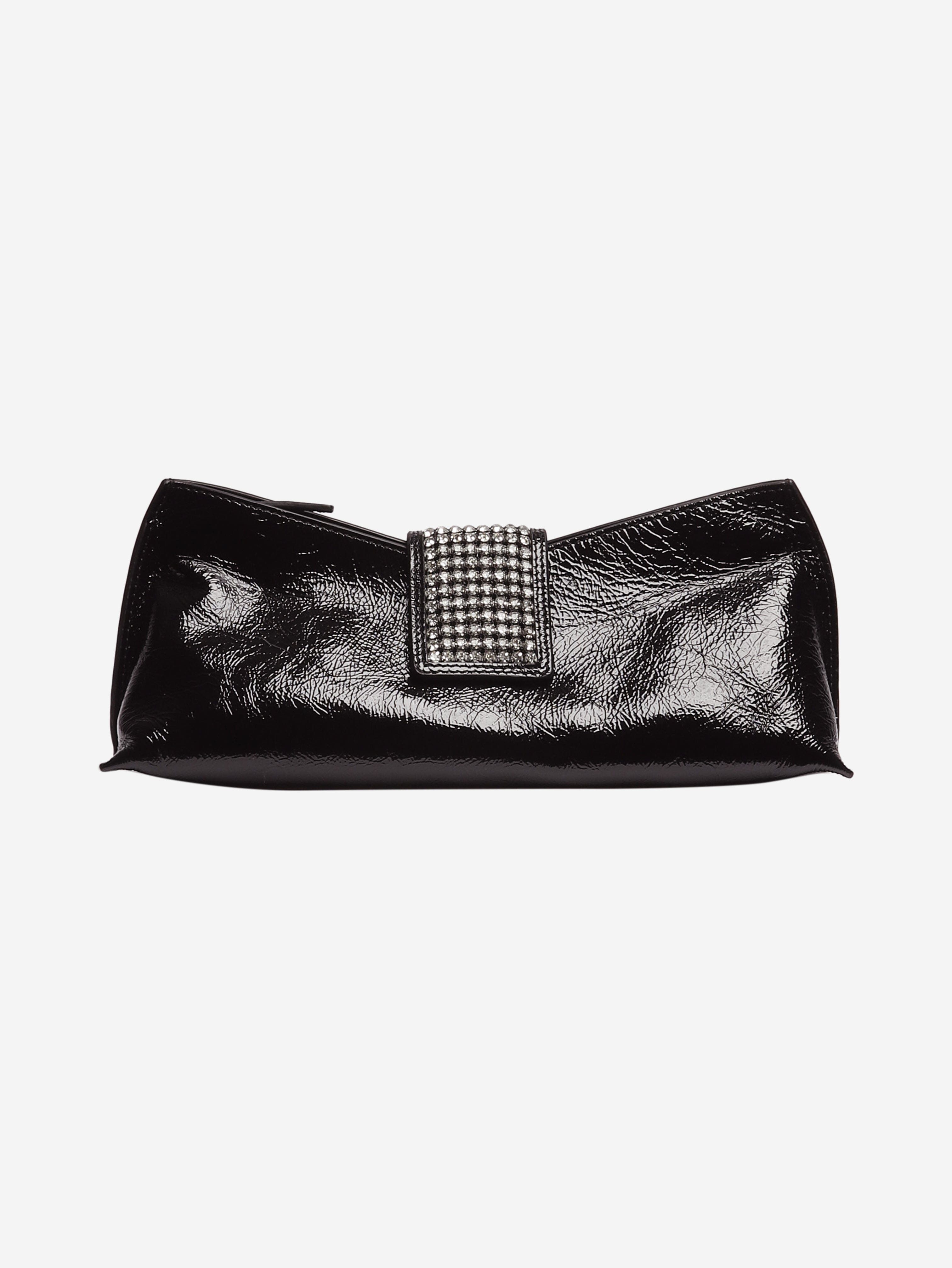 image of Black oversized Papillon clutch