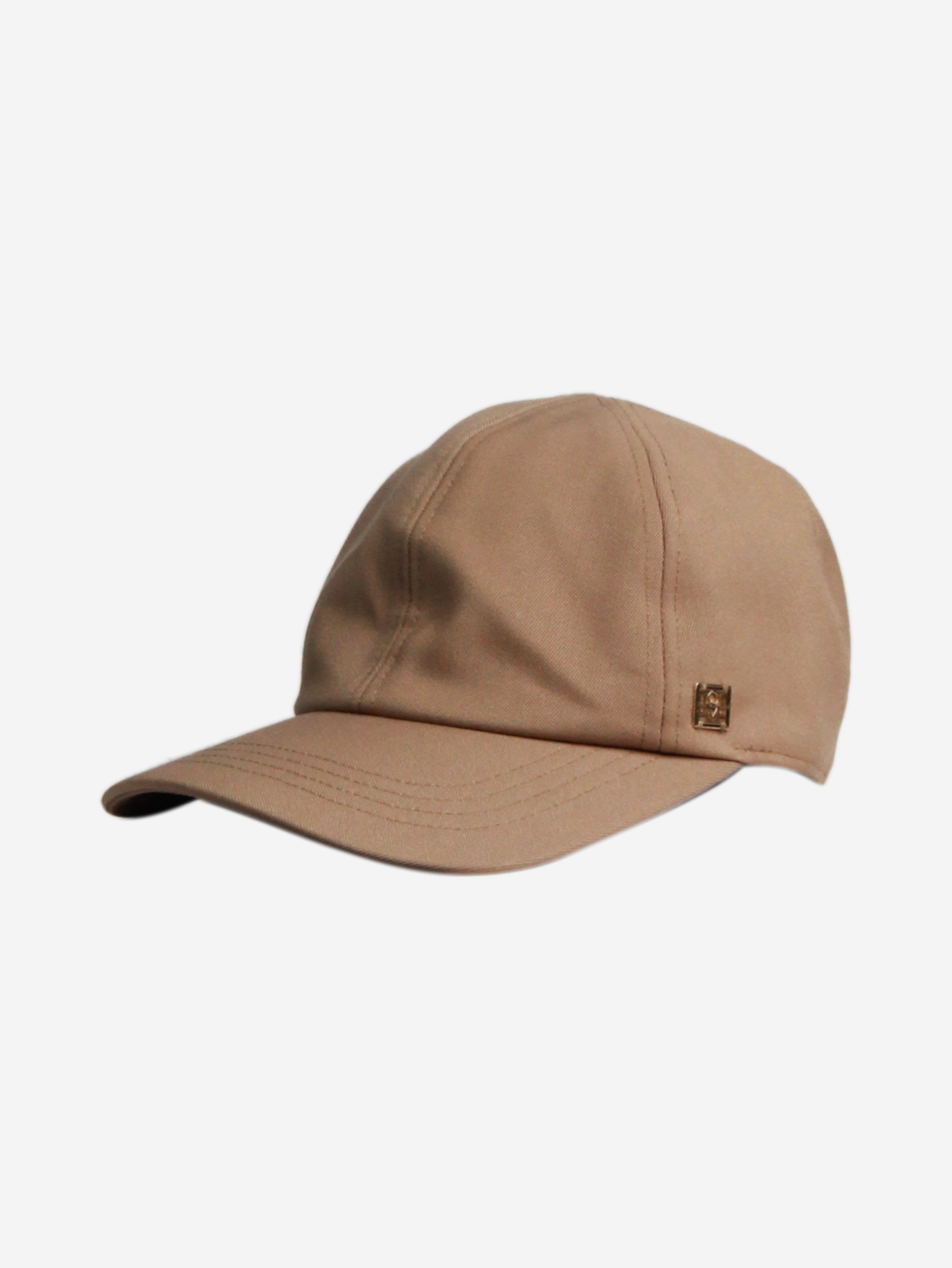 image of Khaki cotton-blend baseball cap