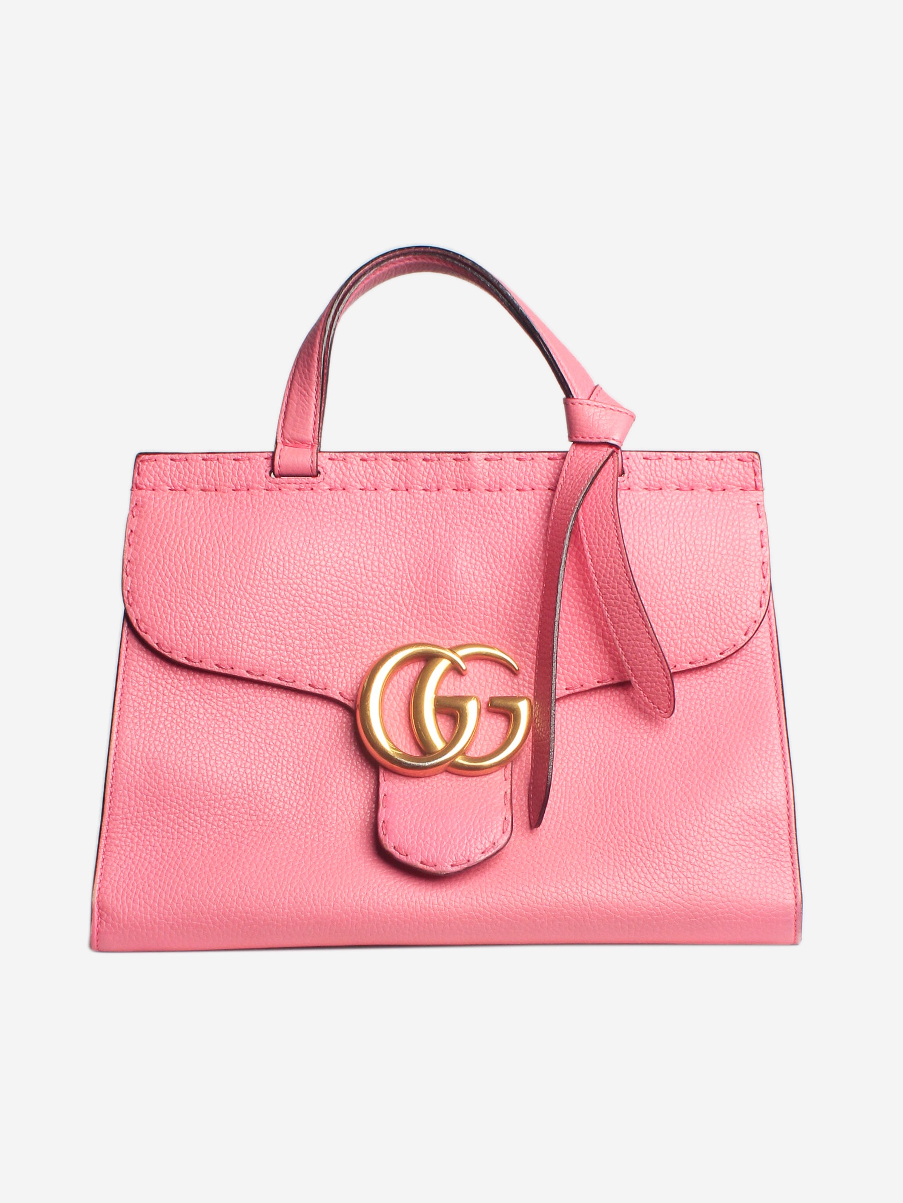 image of Pink Marmont GG leather shoulder bag