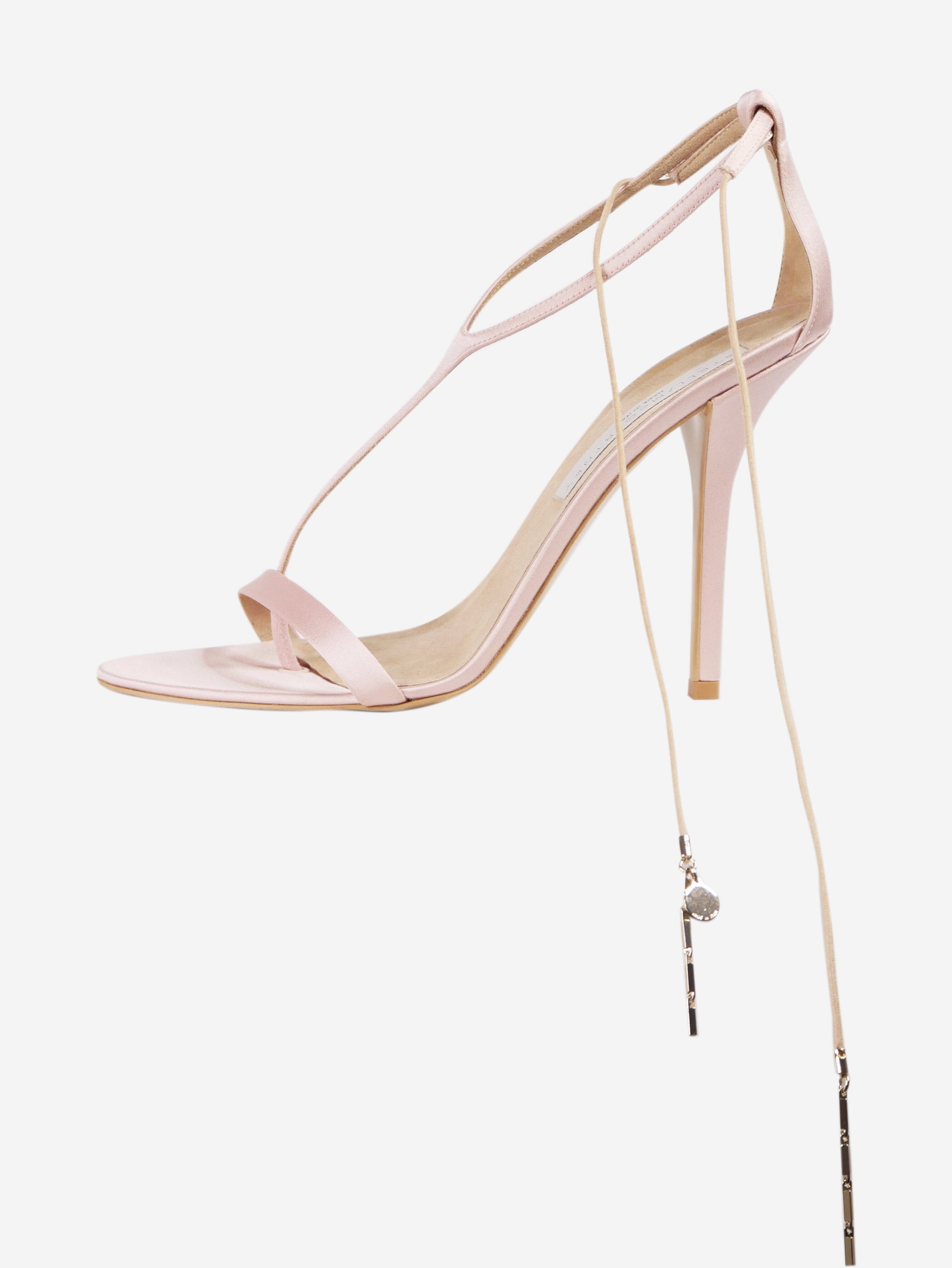 Cloth heels Louis Vuitton Pink size 38 EU in Cloth - 36594092