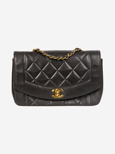 chanel pre owned deep v neck dress item, Gold Chanel Mini CC Flap Chevron  Leather Crossbody Bag