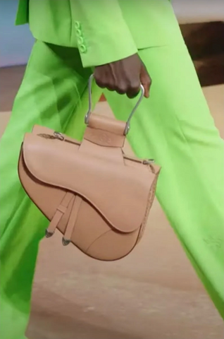 dior saddle bag green