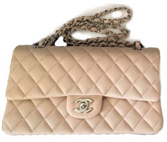 Neutral Stripes, Chanel Pearl Necklace and Chanel Mini Classic Flap -  Stylish Petite