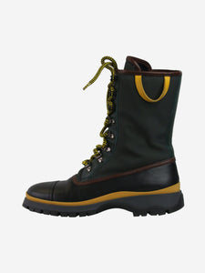 Prada pre-owned green hiking boots | SOTT