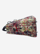 Load image into Gallery viewer, Multi tweed cross-body bag with silver hardware logo detailing
