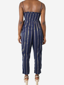 elan striped jumpsuit