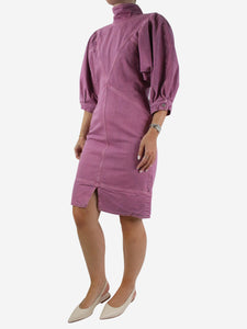 Isabel Marant Etoile Isabel Marant Etoile Pink long-sleeved denim dress - size 12