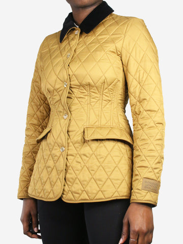 Burberry pre-owned neutral diamond quilted jacket | SOTT