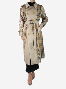 Dry Clean Only pre-owned neutral upcycled Burberry trench coat | SOTT