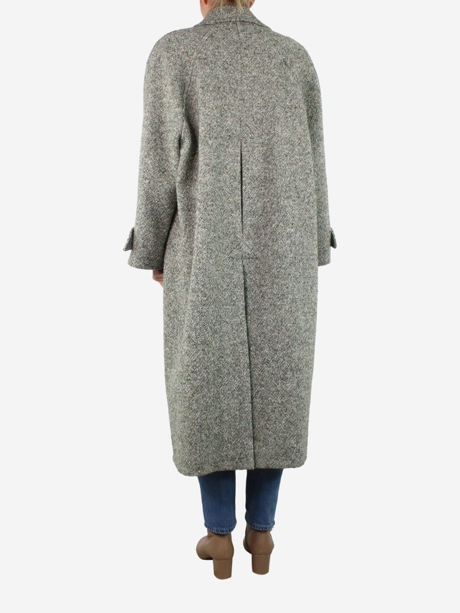 Margaux Lonnberg pre-owned green wool-blend tweed coat#N#| SOTT