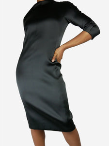 The Row Black nylon blend midi dress - size US 10