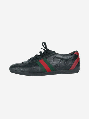 Black monogram embossed trainers - size EU 38 Trainers Gucci 