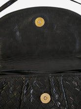 Load image into Gallery viewer, Black intrecciato leather cross-body bag Cross-body bags Bottega Veneta 
