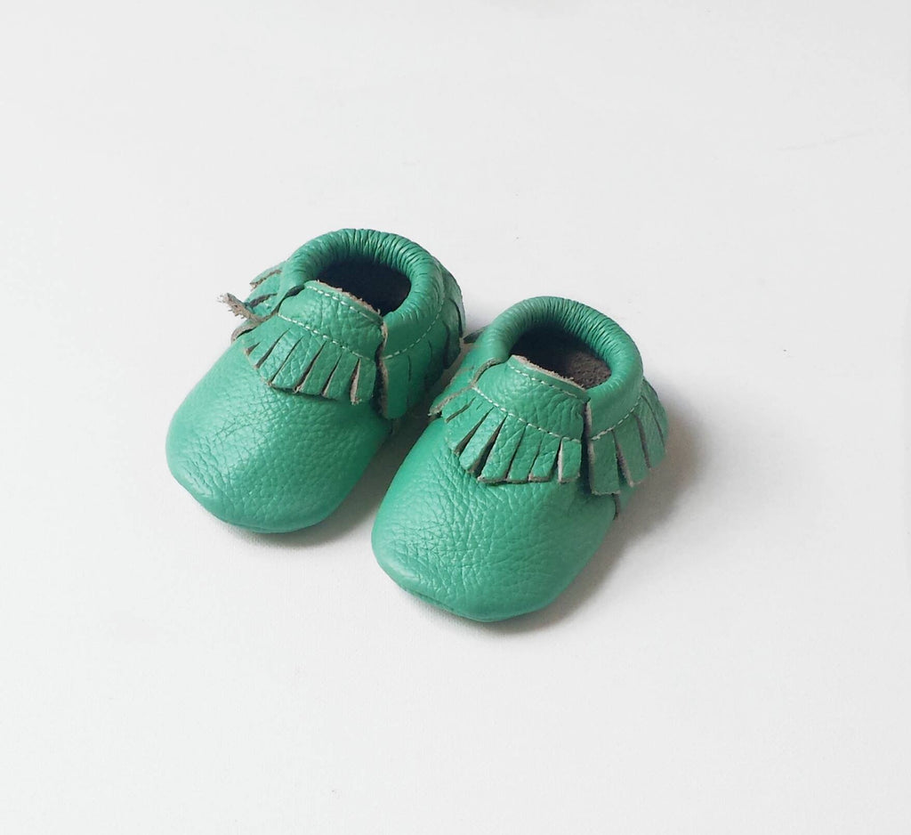 Teal Green Moccs – Flankabyebaby