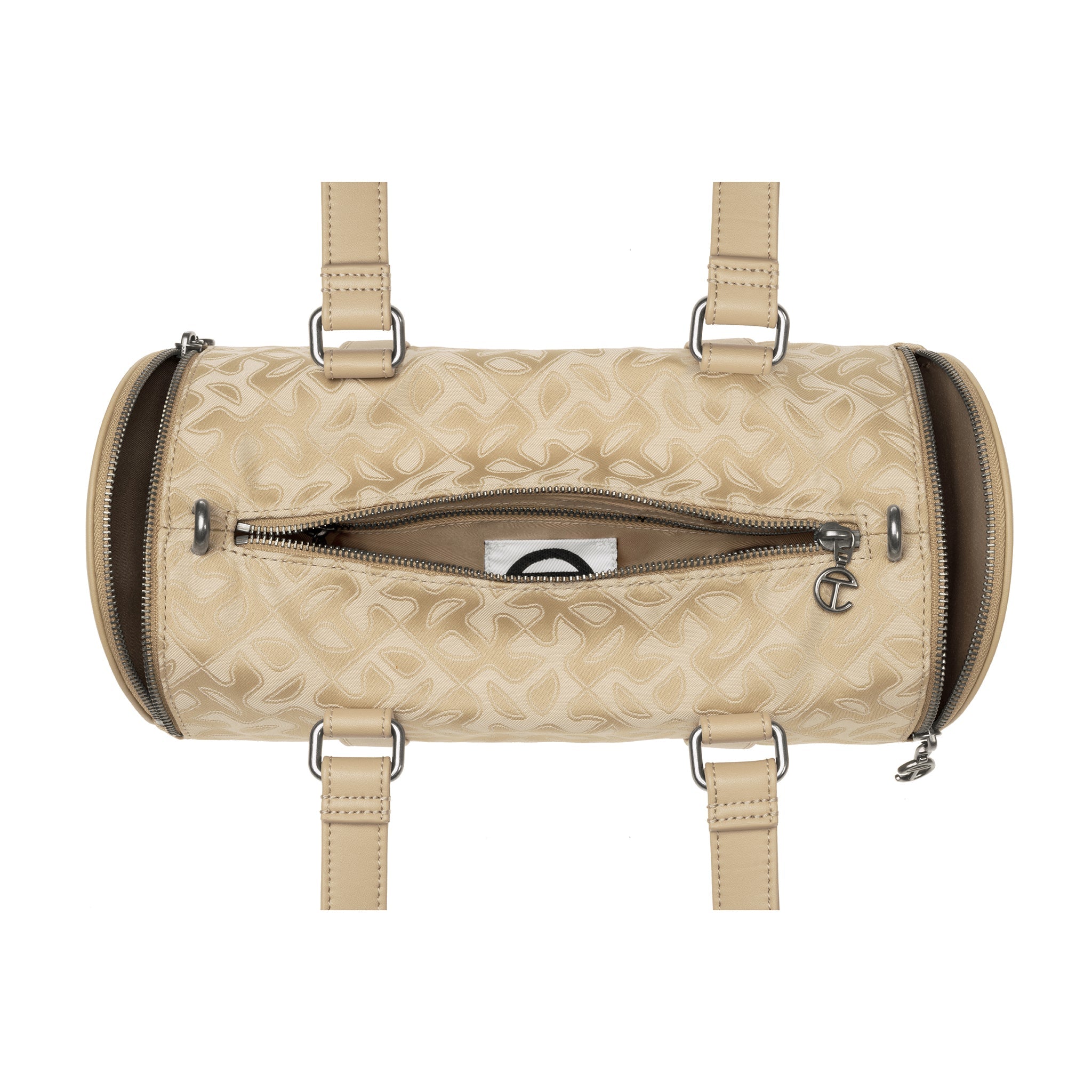 Medium Jacquard Telfar Duffle - Cream Monogram