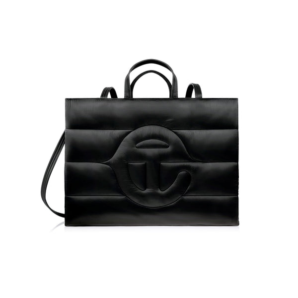 Medium Puff Shopper - Black – shop.telfar