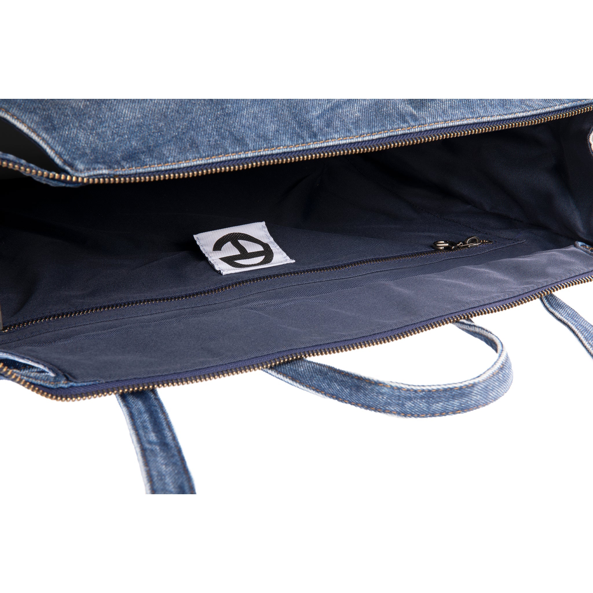 Large Denim Shopper Blue