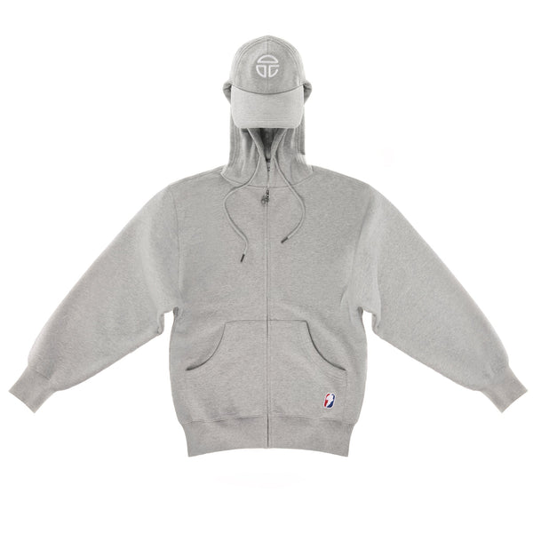 Zip-up Hoodie - Heather Grey – shop.telfar